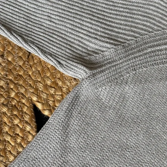 Bare Knitwear V-Neck Sweater in Light Gray - Picture 4 of 11